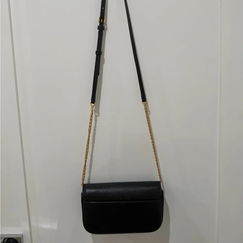 Tory Burch Black and Gold Crossbody Bag